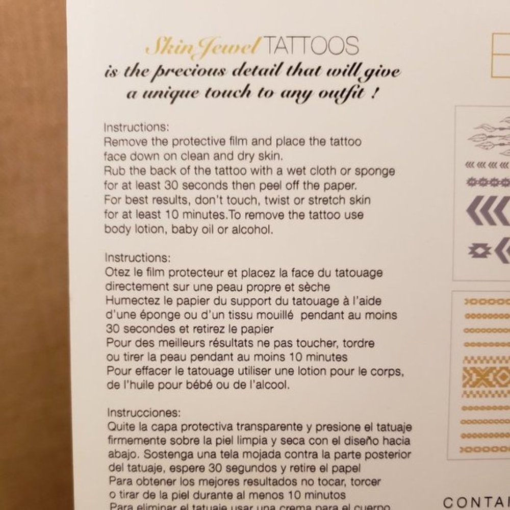 Skin Jewel Temporary Tattoos NEW - Picture 8 of 10